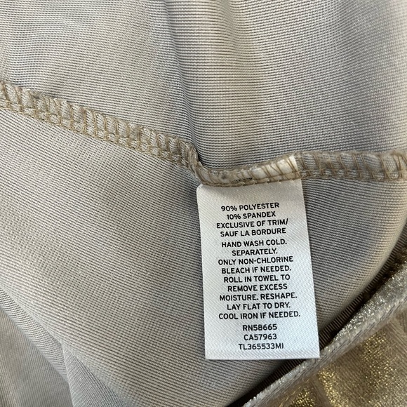 LEITH Nordstrom Two Tone Cami Strap Velvet Party Cocktail Maxi Dress Gold Medium - Picture 11 of 13